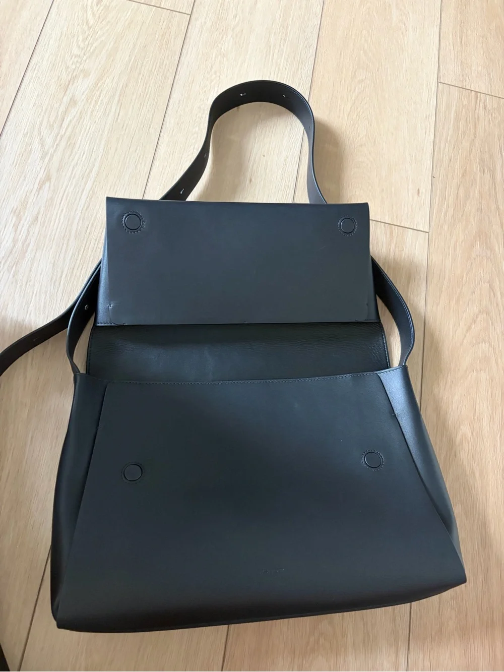 Jil Sander Black Envelope Messenger Bag, medium